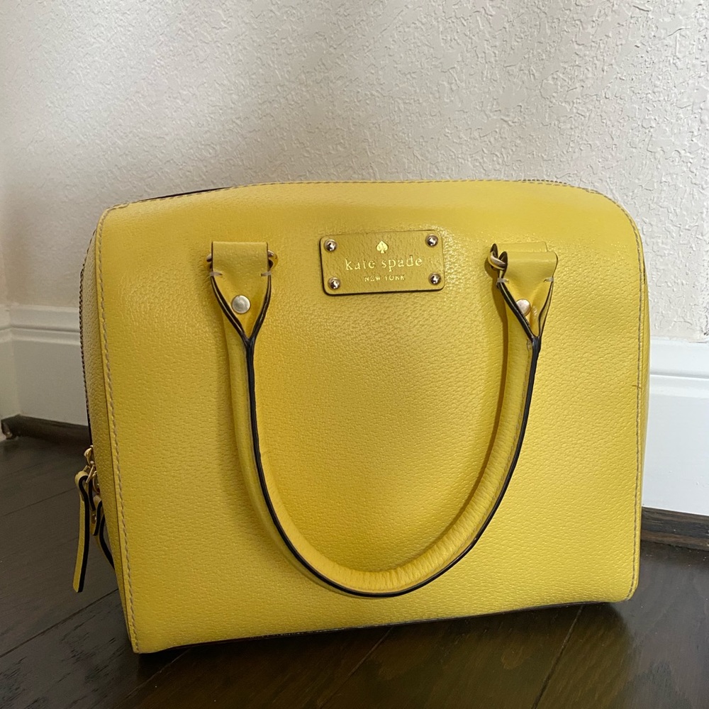 Kate Spade Bright Yellow Bucket Bag